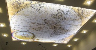 Натяжной потолок с фотопечатью Ишим, цена от 6247 руб.